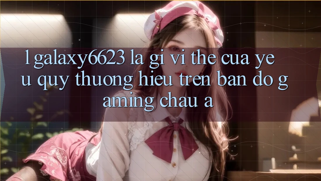 1. Galaxy6623 Là Gì? Vị Thế Của Yêu quý thương Hiệu Trên Bản Đồ Gaming Châu Á