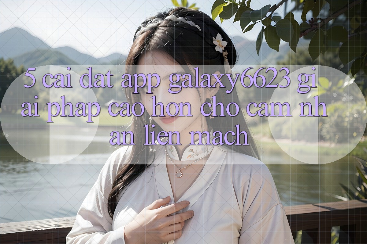 5. Cài đặt App Galaxy6623 - Giải Pháp Cao hơn Cho Cảm nhận Liền mạch