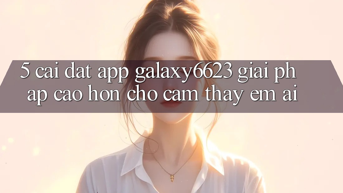 5. Cài đặt App Galaxy6623 - Giải Pháp Cao hơn Cho Cảm thấy Êm ái