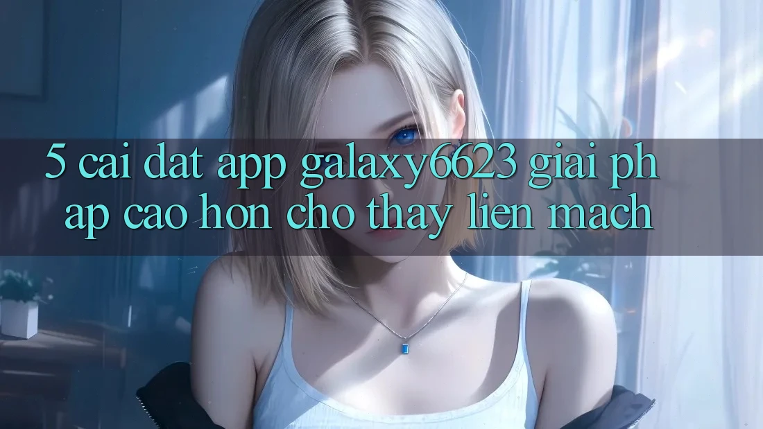 5. Cài đặt App Galaxy6623 - Giải Pháp Cao hơn Cho Thấy Liền mạch