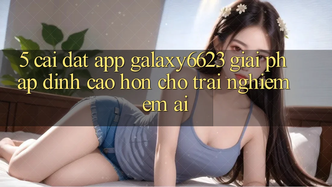 5. Cài đặt App Galaxy6623 - Giải Pháp Đỉnh cao hơn Cho Trải nghiệm Êm ái