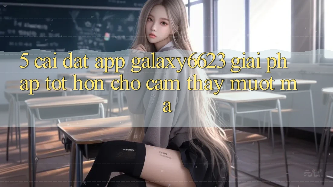 5. Cài đặt App Galaxy6623 - Giải Pháp Tốt hơn Cho Cảm thấy Mượt Mà