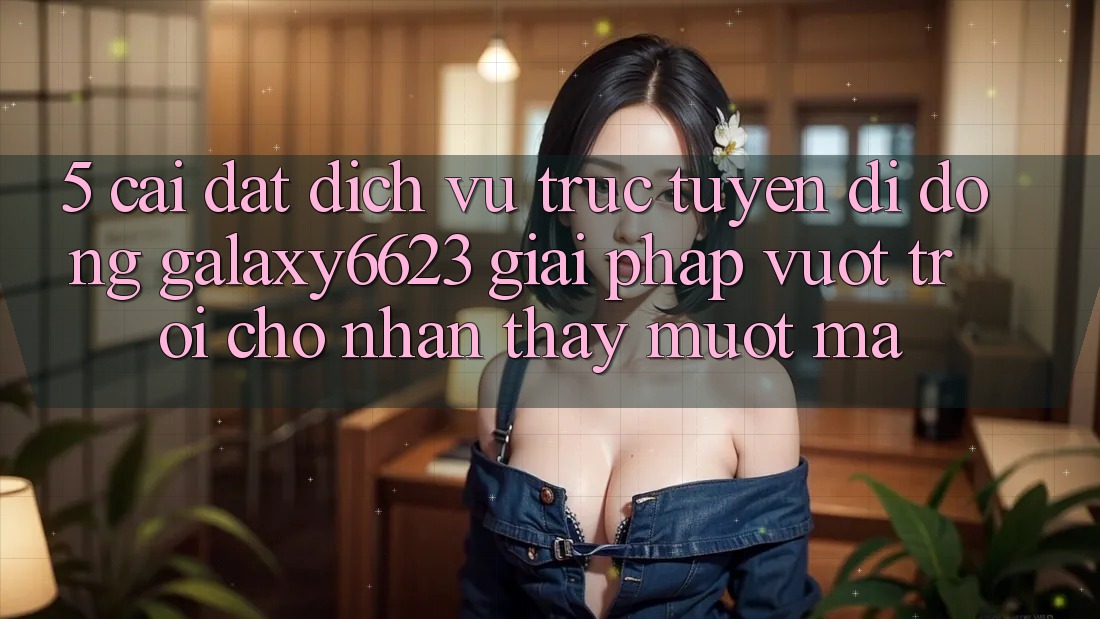 5. Cài đặt Dịch vụ trực tuyến di động Galaxy6623 - Giải Pháp Vượt Trội Cho Nhận thấy Mượt Mà
