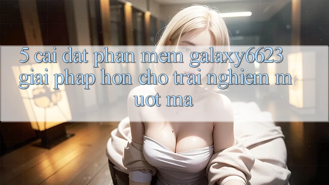 5. Cài đặt Phần mềm Galaxy6623 - Giải Pháp Hơn Cho Trải nghiệm Mượt Mà
