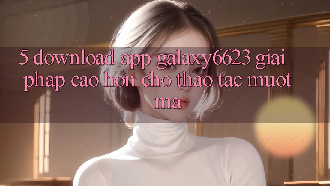 5. Download App Galaxy6623 - Giải Pháp Cao hơn Cho Thao tác Mượt Mà 5. Download App Galaxy6623 - Giải Pháp Cao hơn Cho Thao tác Mượt Mà
