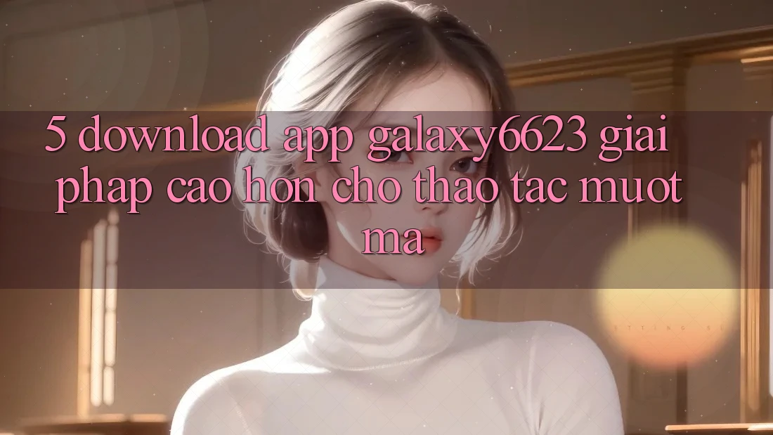 5. Download App Galaxy6623 - Giải Pháp Cao hơn Cho Thao tác Mượt Mà