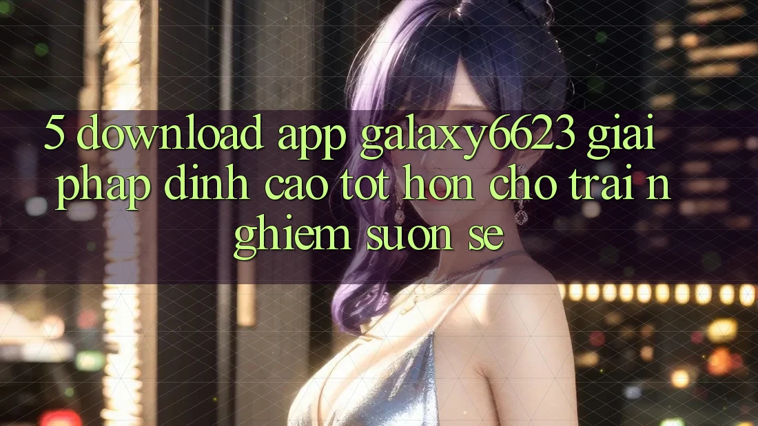 5. Download App Galaxy6623 - Giải Pháp Đỉnh cao tốt hơn Cho Trải Nghiệm Suôn sẻ 5. Download App Galaxy6623 - Giải Pháp Đỉnh cao tốt hơn Cho Trải Nghiệm Suôn sẻ