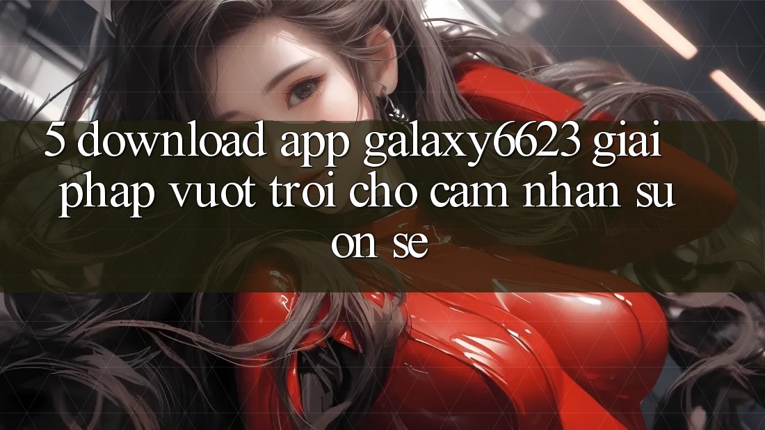 5. Download App Galaxy6623 - Giải Pháp Vượt Trội Cho Cảm nhận Suôn sẻ