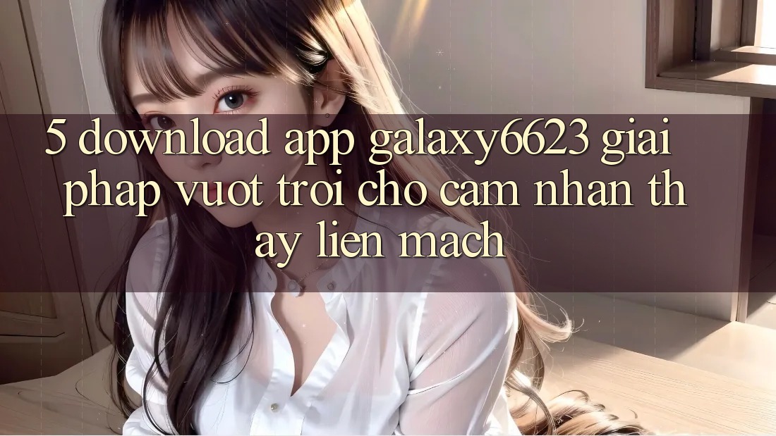 5. Download App Galaxy6623 - Giải Pháp Vượt Trội Cho Cảm nhận thấy Liền mạch