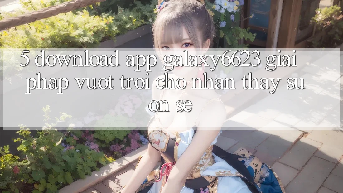 5. Download App Galaxy6623 - Giải Pháp Vượt trội Cho Nhận thấy Suôn sẻ