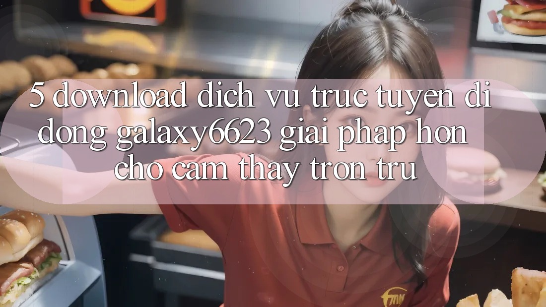 5. Download Dịch vụ trực tuyến di động Galaxy6623 - Giải Pháp Hơn Cho Cảm thấy Trơn tru