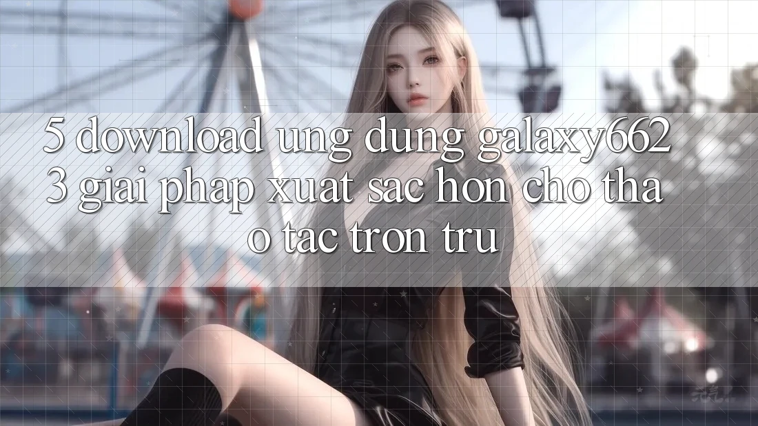 5. Download Ứng dụng Galaxy6623 - Giải Pháp Xuất sắc hơn Cho Thao tác Trơn tru 5. Download Ứng dụng Galaxy6623 - Giải Pháp Xuất sắc hơn Cho Thao tác Trơn tru