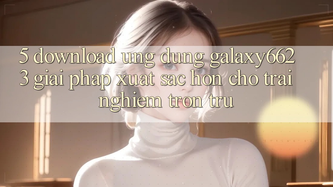 5. Download Ứng dụng Galaxy6623 - Giải Pháp Xuất sắc hơn Cho Trải Nghiệm Trơn tru