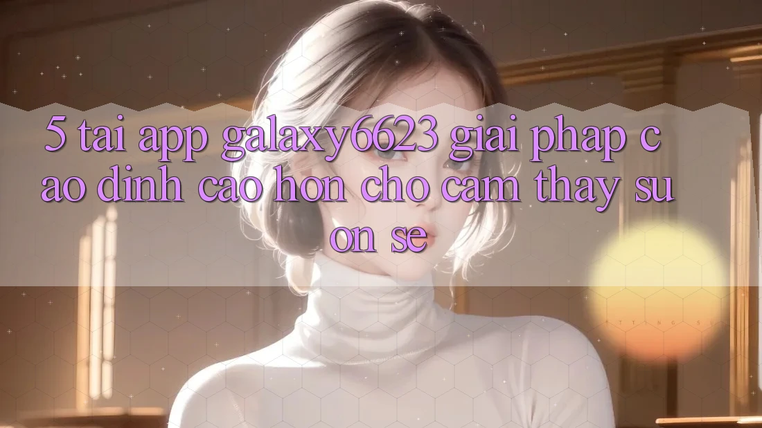 5. Tải App Galaxy6623 - Giải Pháp Cao đỉnh cao hơn Cho Cảm thấy Suôn sẻ