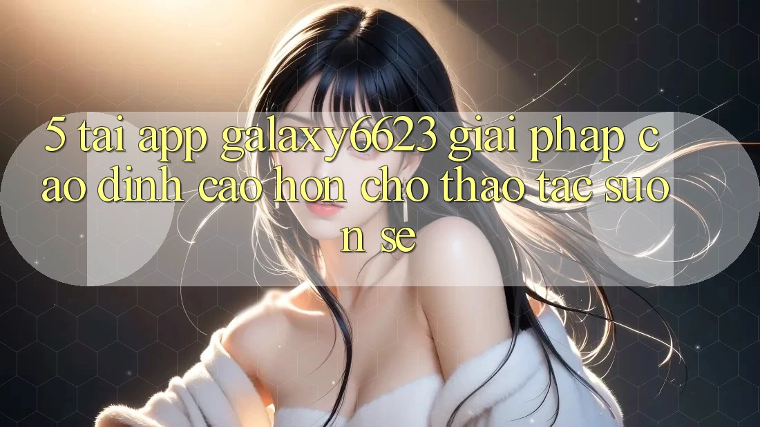 5. Tải App Galaxy6623 - Giải Pháp Cao đỉnh cao hơn Cho Thao tác Suôn sẻ