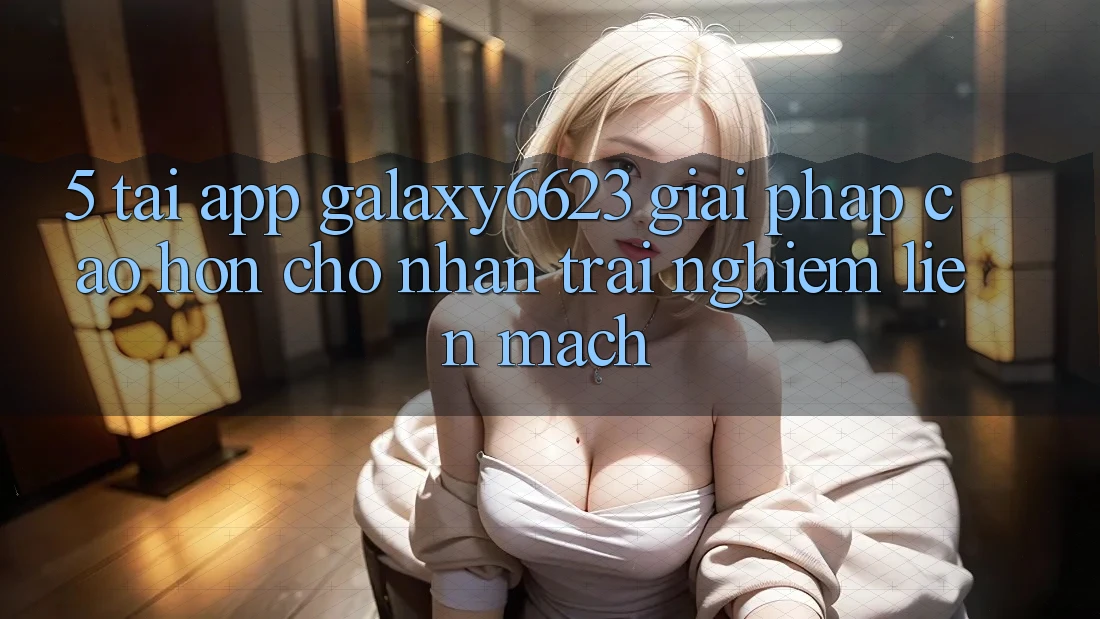 5. Tải App Galaxy6623 - Giải Pháp Cao hơn Cho Nhận trải nghiệm Liền mạch
