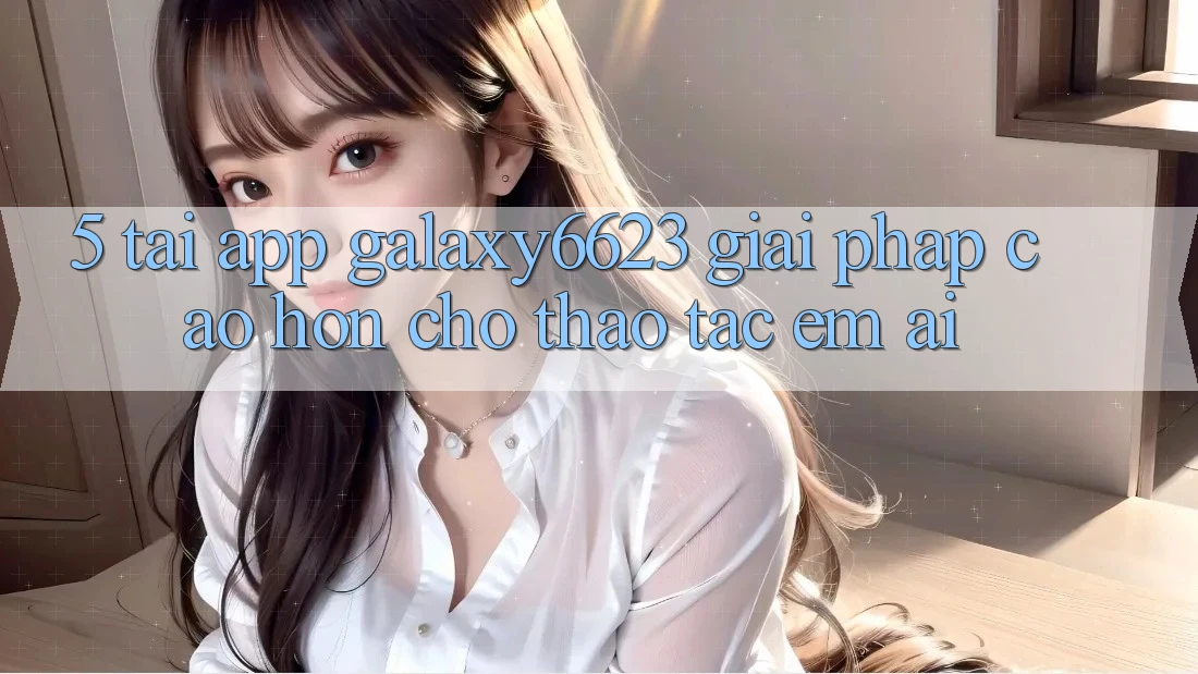 5. Tải App Galaxy6623 - Giải Pháp Cao hơn Cho Thao tác Êm ái 5. Tải App Galaxy6623 - Giải Pháp Cao hơn Cho Thao tác Êm ái