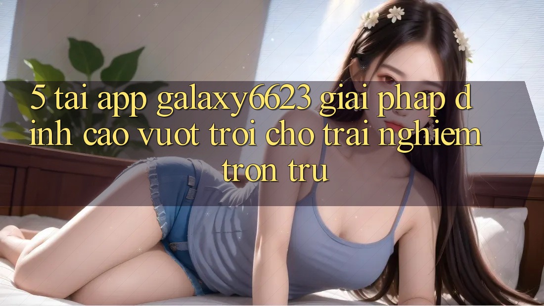 5. Tải App Galaxy6623 - Giải Pháp Đỉnh cao vượt trội Cho Trải Nghiệm Trơn tru