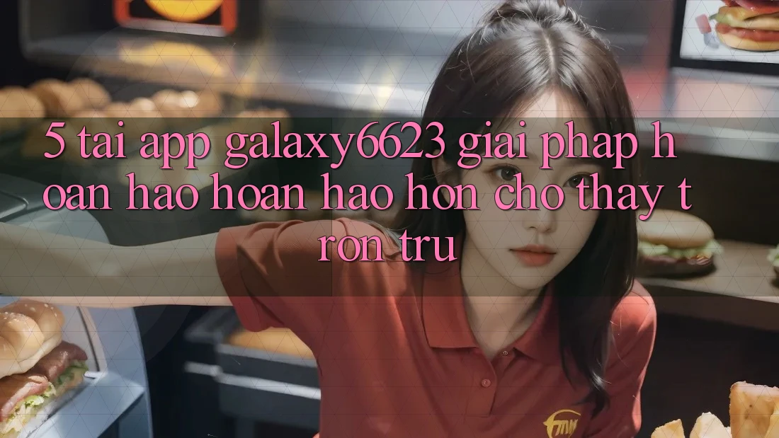 5. Tải App Galaxy6623 - Giải Pháp Hoàn hảo hoàn hảo hơn Cho Thấy Trơn tru