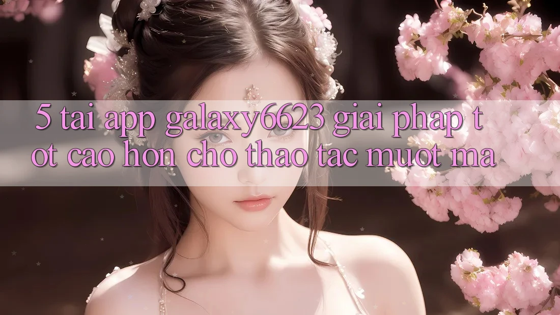 5. Tải App Galaxy6623 - Giải Pháp Tốt cao hơn Cho Thao tác Mượt Mà 5. Tải App Galaxy6623 - Giải Pháp Tốt cao hơn Cho Thao tác Mượt Mà