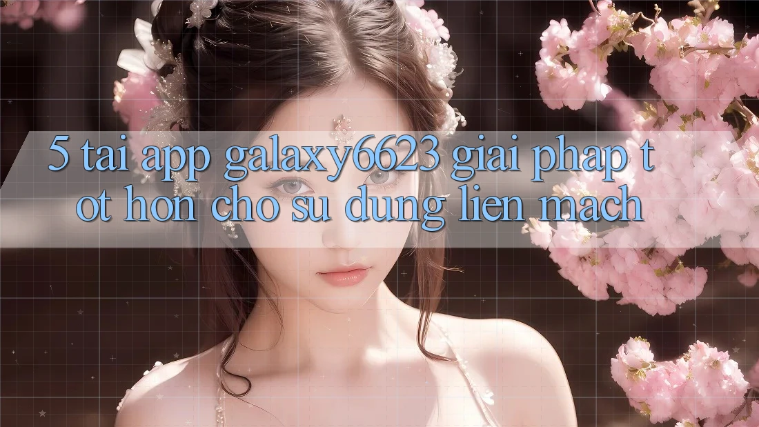 5. Tải App Galaxy6623 - Giải Pháp Tốt hơn Cho Sử dụng Liền mạch