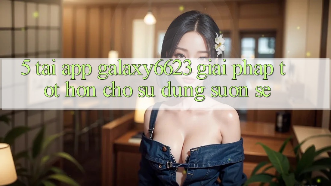 5. Tải App Galaxy6623 - Giải Pháp Tốt hơn Cho Sử dụng Suôn sẻ
