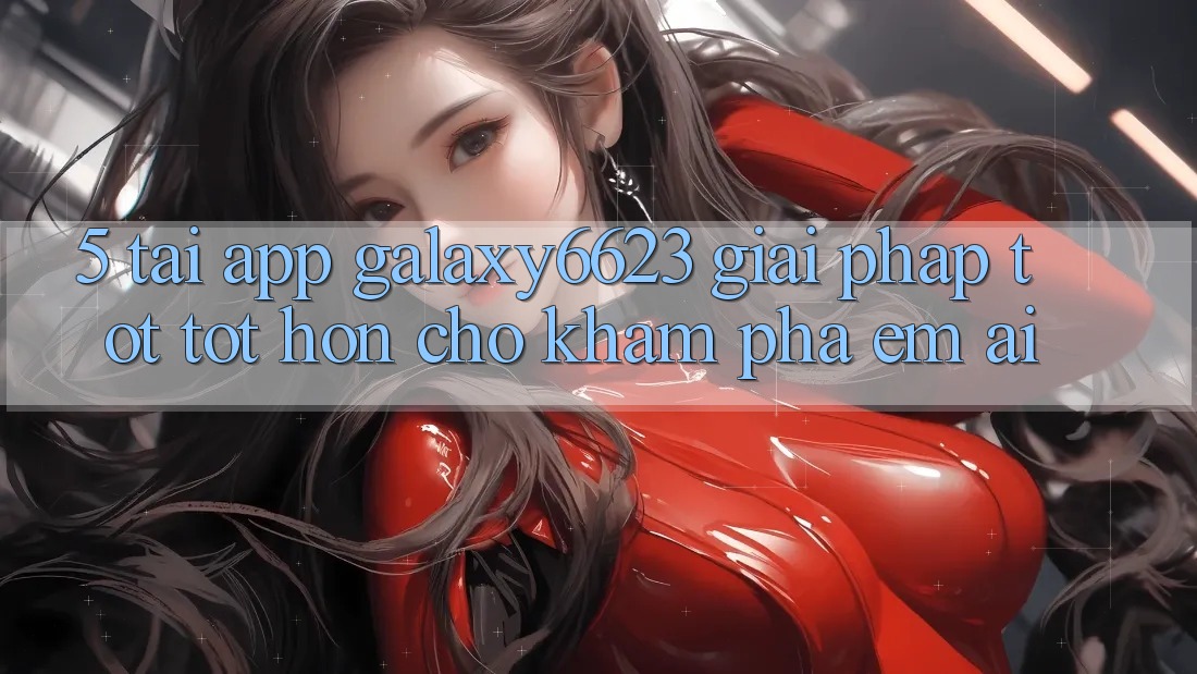 5. Tải App Galaxy6623 - Giải Pháp Tốt tốt hơn Cho Khám phá Êm ái