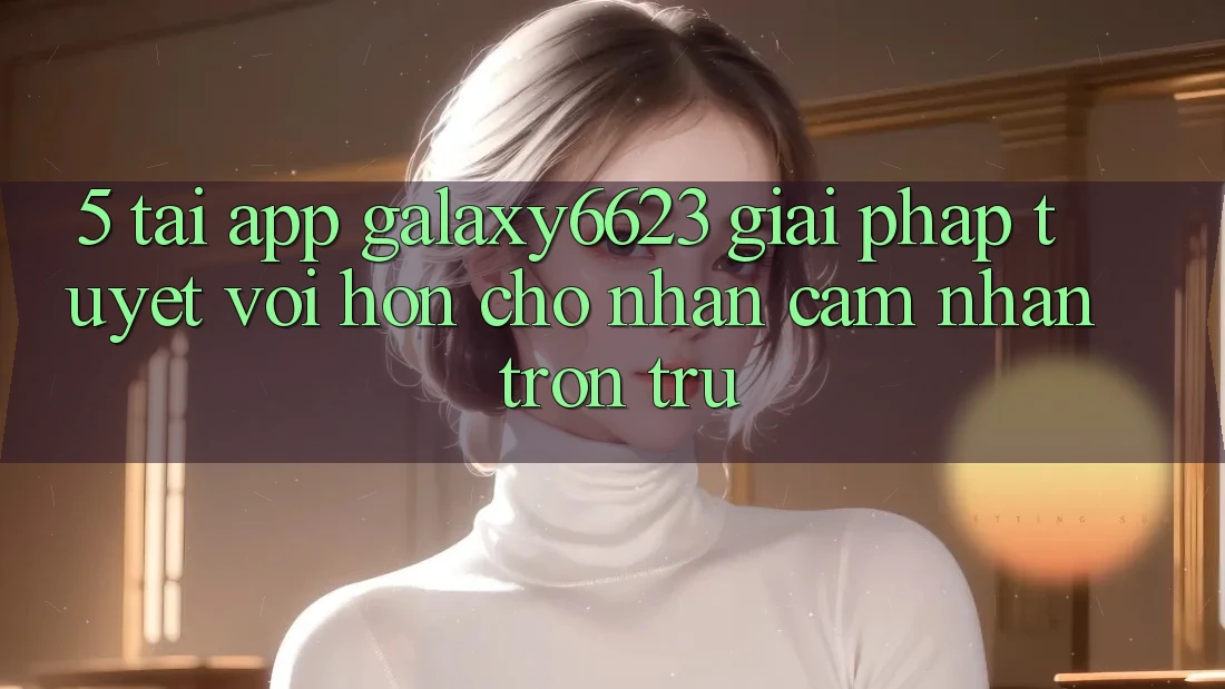 5. Tải App Galaxy6623 - Giải Pháp Tuyệt vời hơn Cho Nhận cảm nhận Trơn tru