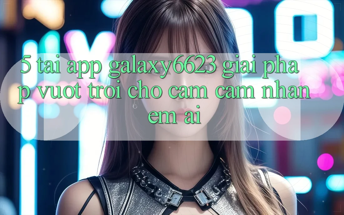 5. Tải App Galaxy6623 - Giải Pháp Vượt Trội Cho Cảm cảm nhận Êm ái