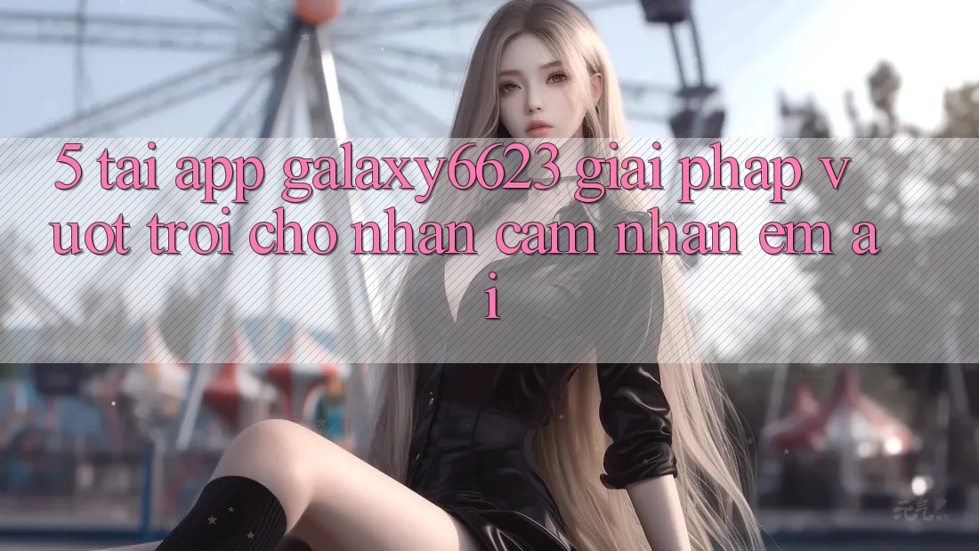 5. Tải App Galaxy6623 - Giải Pháp Vượt trội Cho Nhận cảm nhận Êm ái