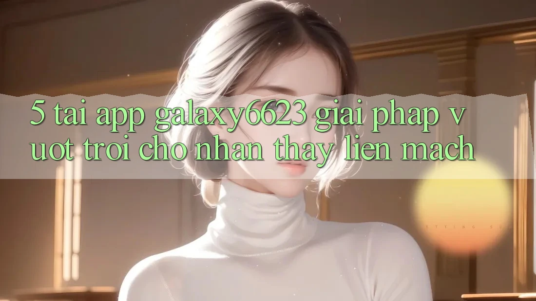 5. Tải App Galaxy6623 - Giải Pháp Vượt Trội Cho Nhận thấy Liền mạch