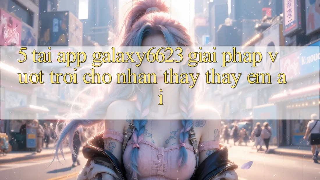 5. Tải App Galaxy6623 - Giải Pháp Vượt trội Cho Nhận thấy thấy Êm ái