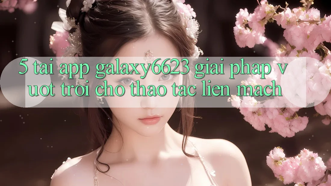 5. Tải App Galaxy6623 - Giải Pháp Vượt Trội Cho Thao tác Liền mạch