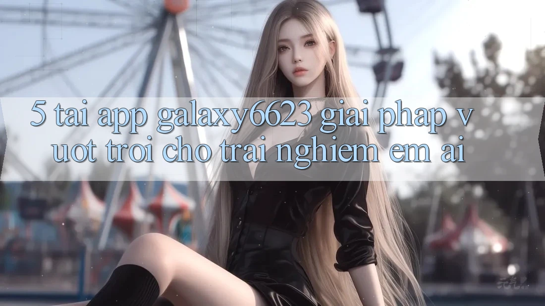 5. Tải App Galaxy6623 - Giải Pháp Vượt trội Cho Trải Nghiệm Êm ái