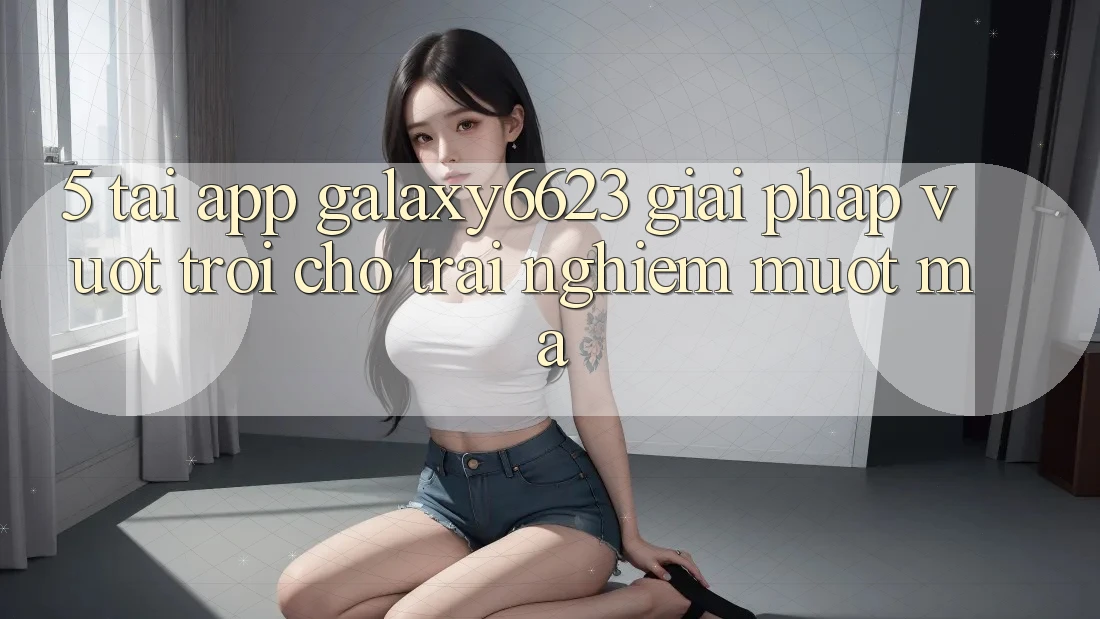 5. Tải App Galaxy6623 - Giải Pháp Vượt trội Cho Trải nghiệm Mượt Mà 5. Tải App Galaxy6623 - Giải Pháp Vượt trội Cho Trải nghiệm Mượt Mà