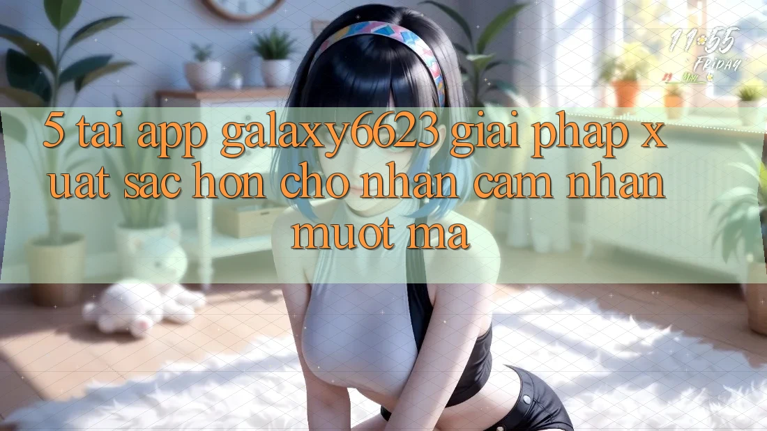 5. Tải App Galaxy6623 - Giải Pháp Xuất sắc hơn Cho Nhận cảm nhận Mượt Mà 5. Tải App Galaxy6623 - Giải Pháp Xuất sắc hơn Cho Nhận cảm nhận Mượt Mà