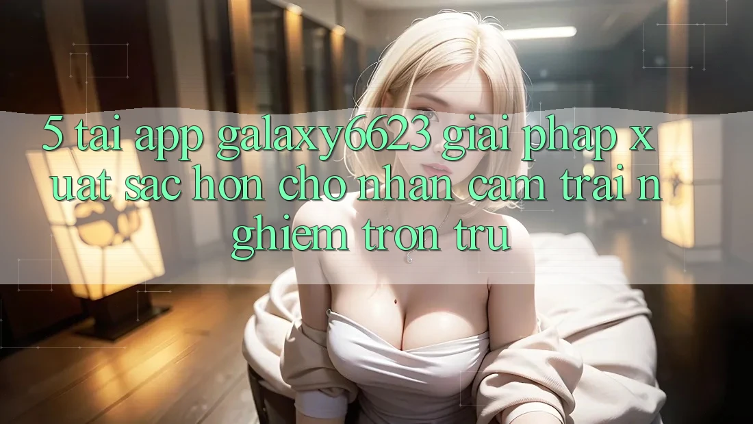 5. Tải App Galaxy6623 - Giải Pháp Xuất sắc hơn Cho Nhận cảm trải nghiệm Trơn tru