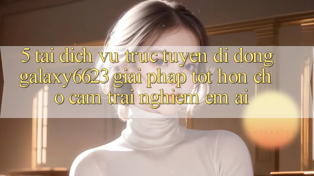 5. Tải Dịch vụ trực tuyến di động Galaxy6623 - Giải Pháp Tốt hơn Cho Cảm trải nghiệm Êm ái