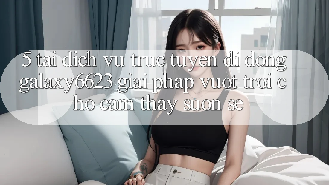 5. Tải Dịch vụ trực tuyến di động Galaxy6623 - Giải Pháp Vượt Trội Cho Cảm thấy Suôn sẻ 5. Tải Dịch vụ trực tuyến di động Galaxy6623 - Giải Pháp Vượt Trội Cho Cảm thấy Suôn sẻ