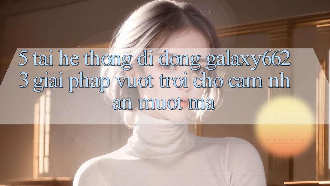 5. Tải Hệ thống di động Galaxy6623 - Giải Pháp Vượt Trội Cho Cảm nhận Mượt Mà