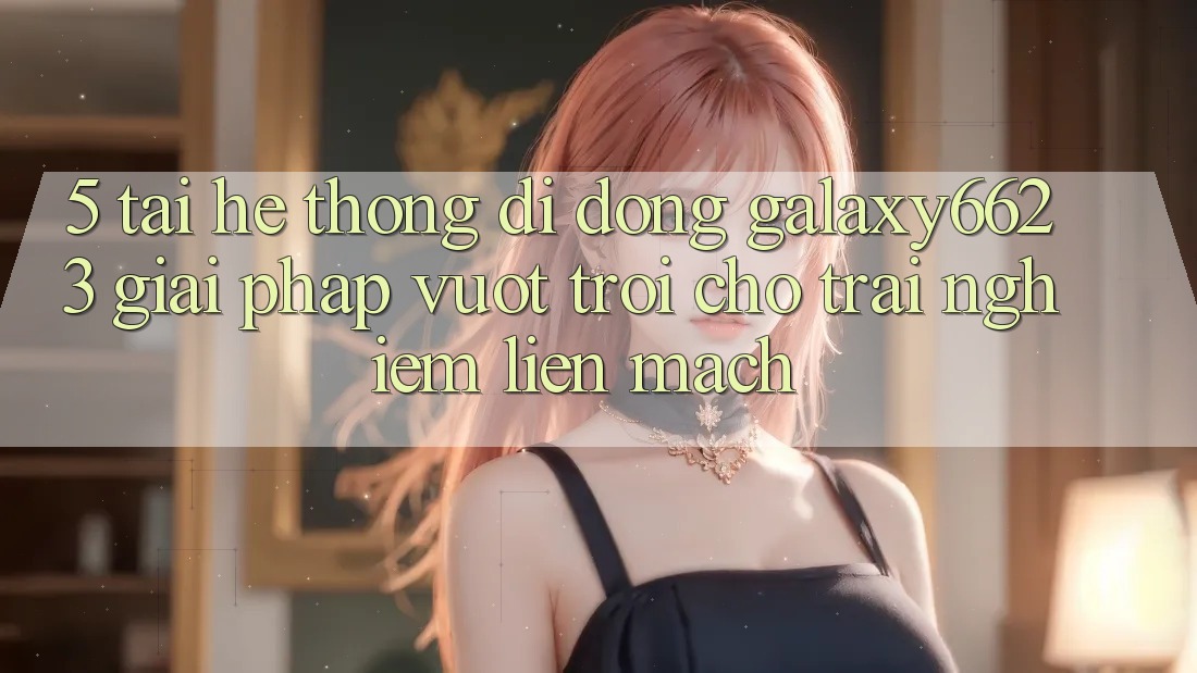5. Tải Hệ thống di động Galaxy6623 - Giải Pháp Vượt Trội Cho Trải Nghiệm Liền mạch