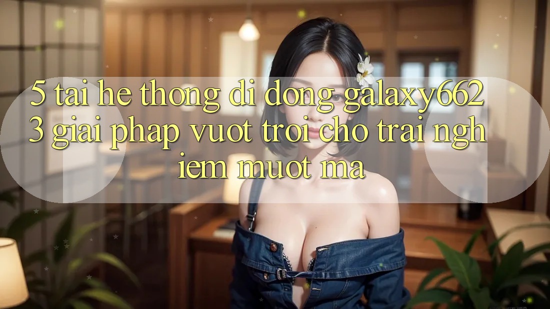 5. Tải Hệ thống di động Galaxy6623 - Giải Pháp Vượt Trội Cho Trải nghiệm Mượt Mà