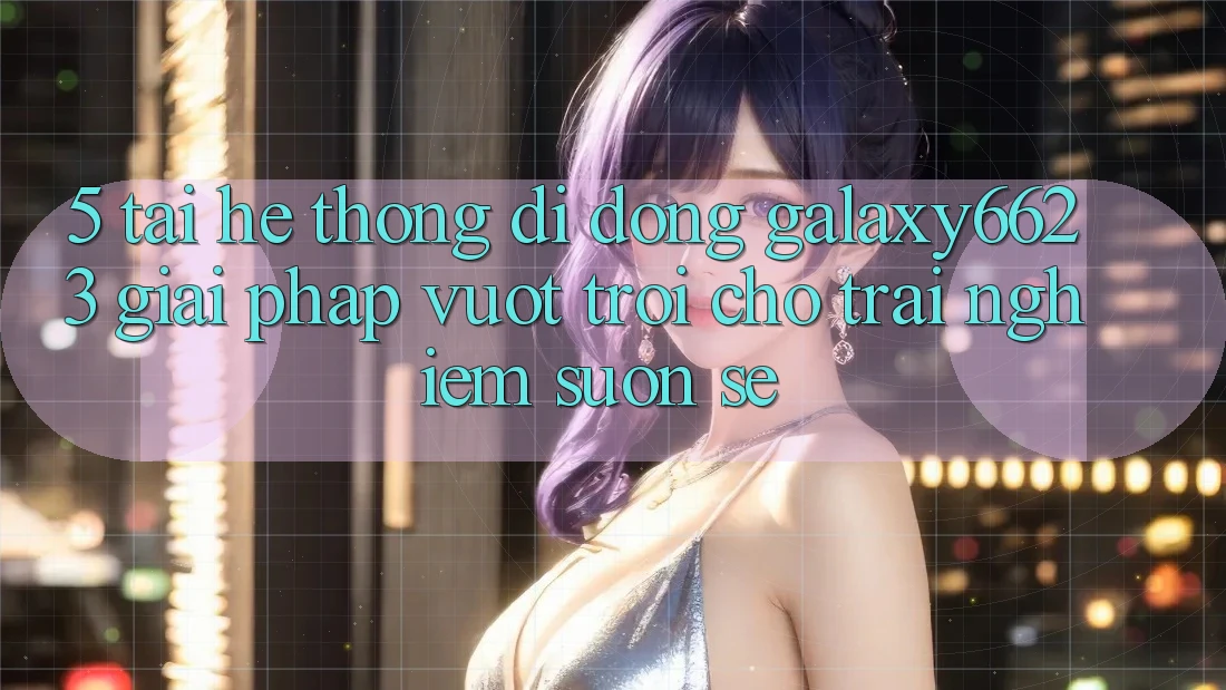 5. Tải Hệ thống di động Galaxy6623 - Giải Pháp Vượt Trội Cho Trải Nghiệm Suôn sẻ