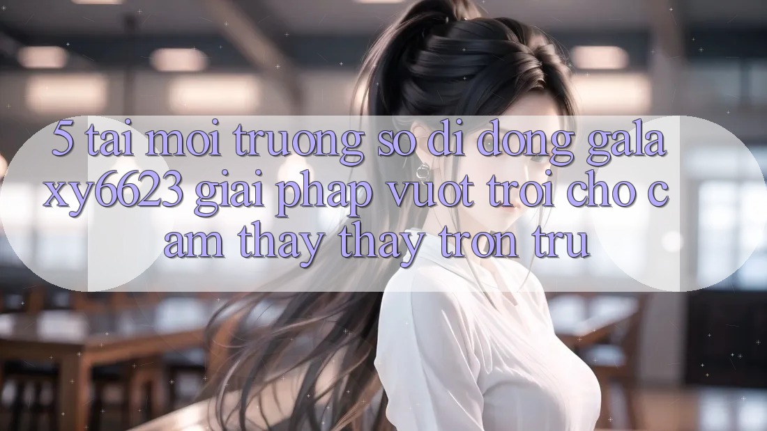 5. Tải Môi trường số di động Galaxy6623 - Giải Pháp Vượt Trội Cho Cảm thấy thấy Trơn tru