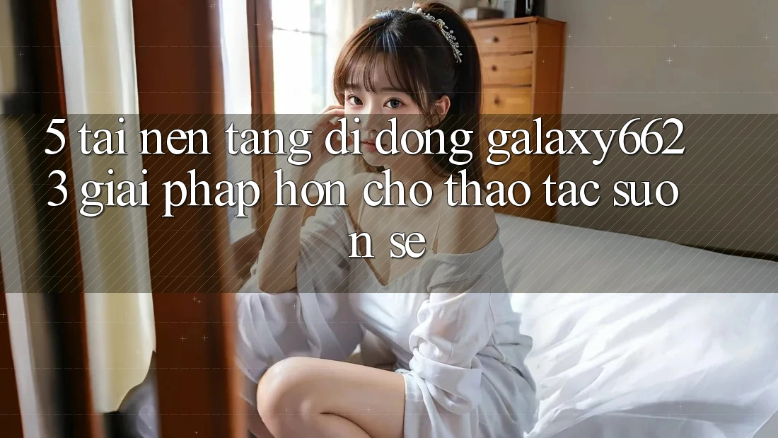 5. Tải Nền tảng di động Galaxy6623 - Giải Pháp Hơn Cho Thao tác Suôn sẻ