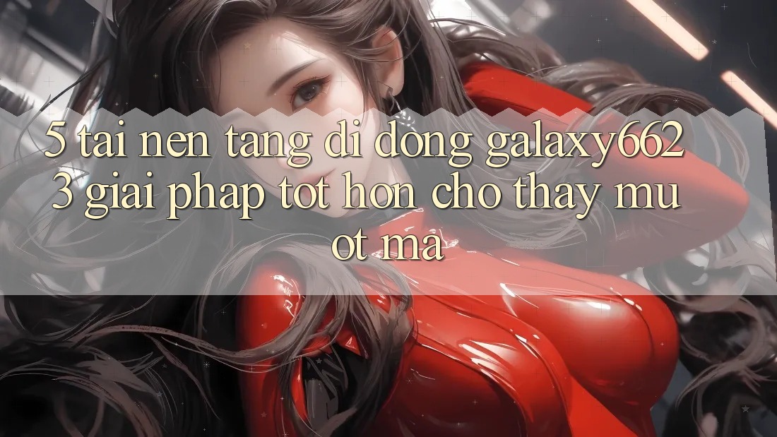 5. Tải Nền tảng di động Galaxy6623 - Giải Pháp Tốt hơn Cho Thấy Mượt Mà