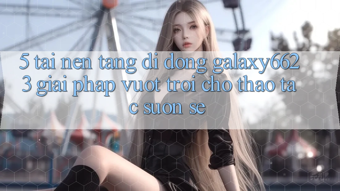5. Tải Nền tảng di động Galaxy6623 - Giải Pháp Vượt Trội Cho Thao tác Suôn sẻ