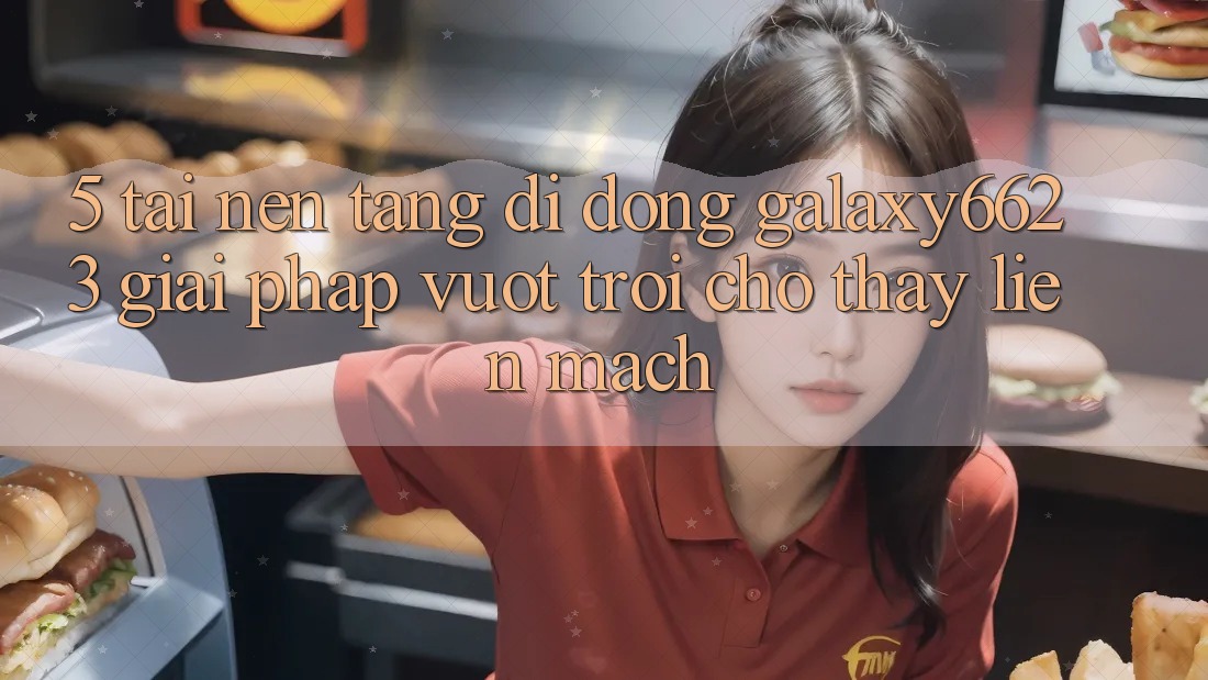5. Tải Nền tảng di động Galaxy6623 - Giải Pháp Vượt Trội Cho Thấy Liền mạch