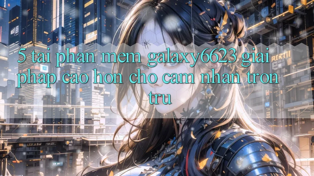 5. Tải Phần mềm Galaxy6623 - Giải Pháp Cao hơn Cho Cảm nhận Trơn tru
