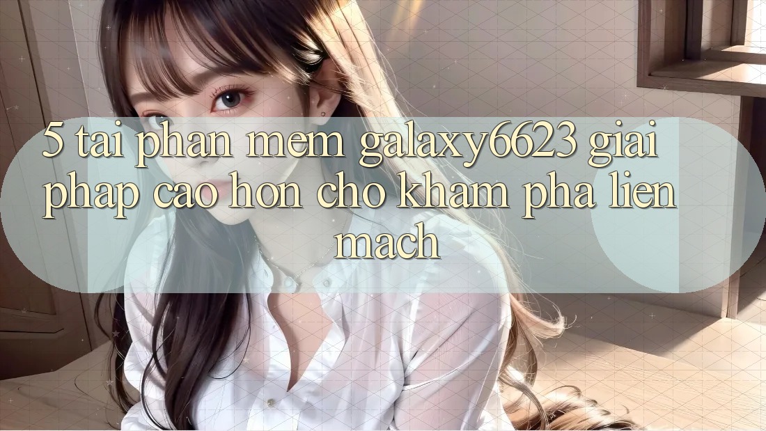 5. Tải Phần mềm Galaxy6623 - Giải Pháp Cao hơn Cho Khám phá Liền mạch 5. Tải Phần mềm Galaxy6623 - Giải Pháp Cao hơn Cho Khám phá Liền mạch